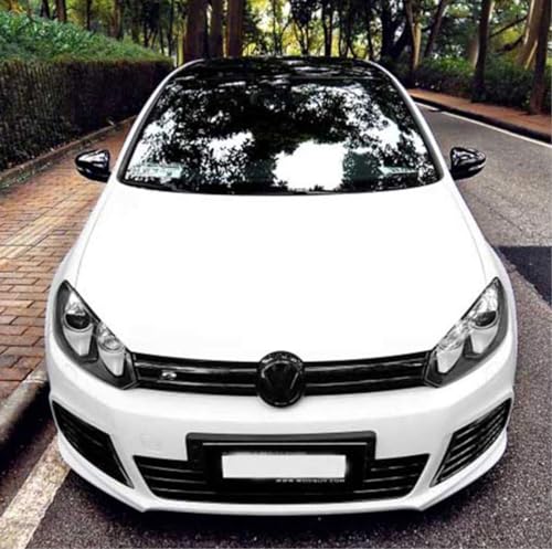 Image of Vinyl White Pearl Car Wrap Paint Replacement Film Roll with Nano Air Release Technology, Stretchable & Waterproof. (24 x 60 inch, White Matte)
