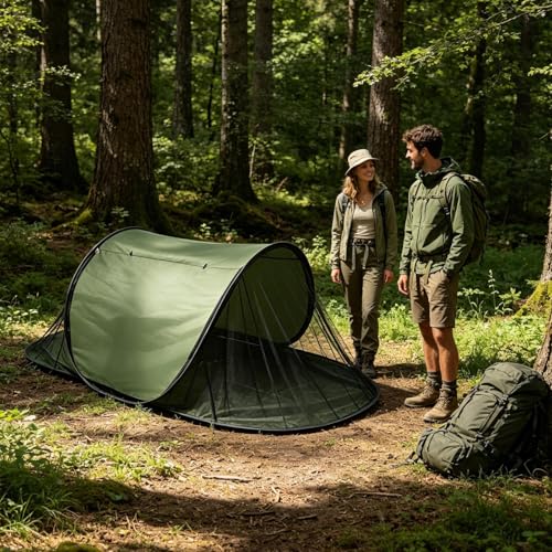 Tienda malla campamento portátil para proteger tus picnics en la playa 8