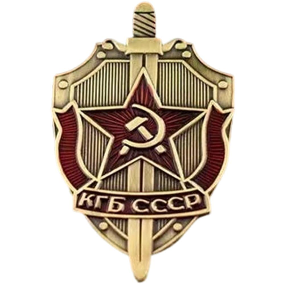Luxylei Russia Soviet Union Kgb Badge Medal Souvenir Red Star Medal Commemorative Brooch Medal Home Decoration