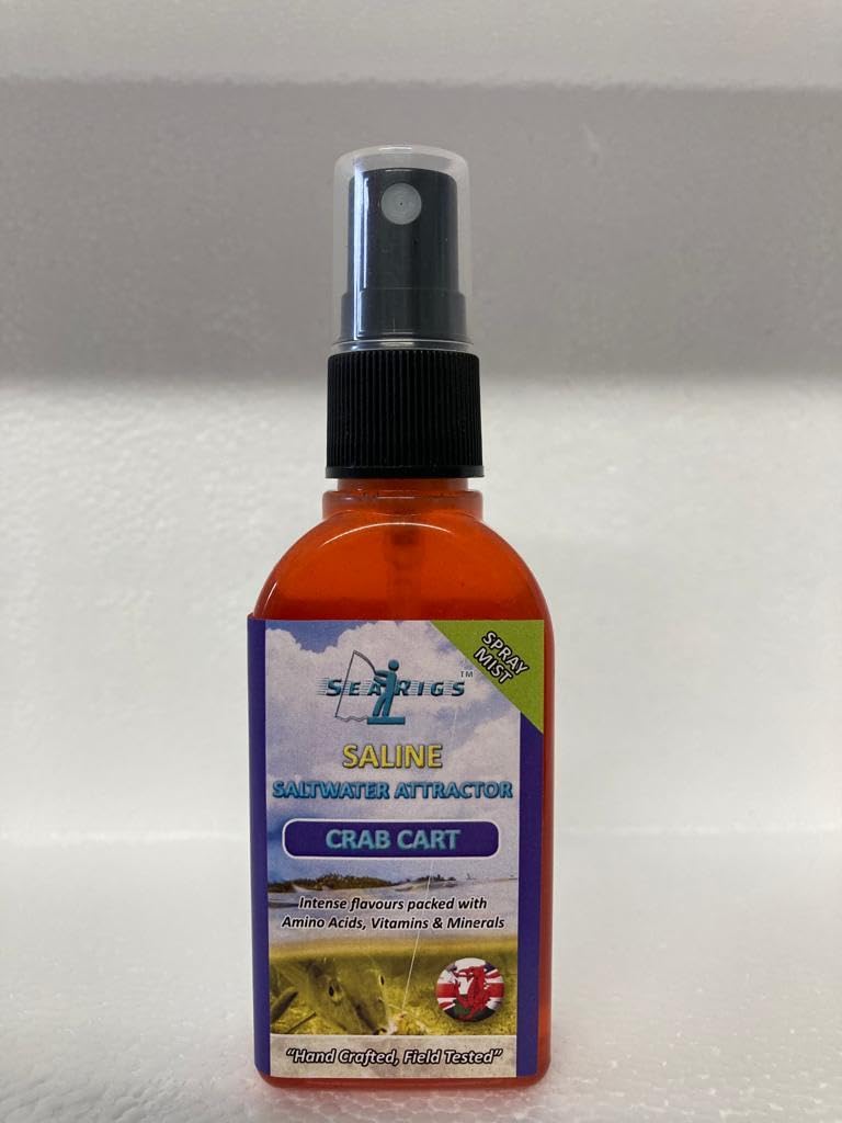 searigs Sea Fishing CRAB CART Natural Saline Bait Spray For Cod, Bass, Conger, Smooth hound, Plaice, Flounder