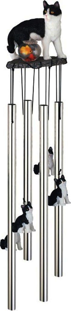 StealStreet Cat Wind Chime Garden Decoration Collectible Fantasy Figurine Model