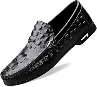 BosenHulu Men’s Casual Shoes Comfortable Loafer Slip On Leather Driving Leisure Dress Shoes