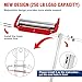 WORKPRO Folding Roller Stand Height Adjustable, Heavy Duty 250 LB Load Capacity, Outfeed Woodworking