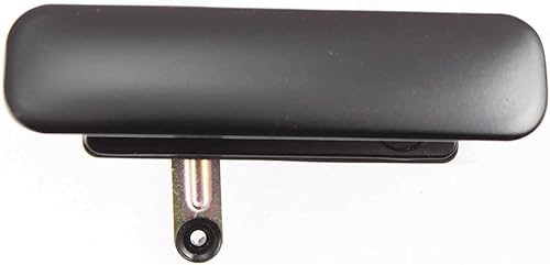 evan-fischer eva18772023755 Tirador de puerta para 2003 Ford E-150 Club Wagon Chateau 4.2L Front Right Side Exterior Metal Smooth Negro wo Keyhole