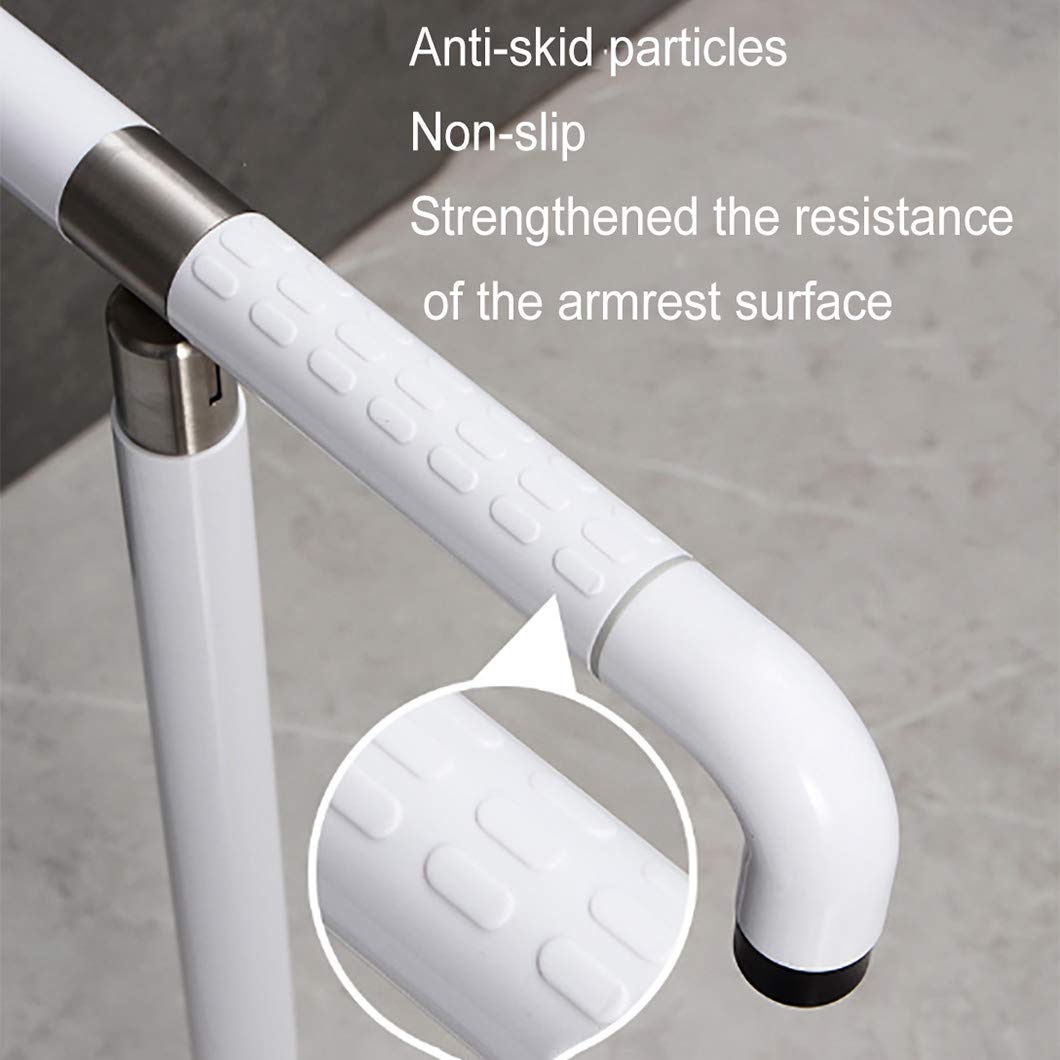 SYTH Barra Asidero para baño, diseño abatible Inoxidable,Agarradera para retrete,Soporte de Asiento para Personas con discapacidad y Personas Mayores para el hogar y el Hotel