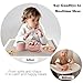 Bakpoco Kids Dinnerware Set - 6 Piese Toddler Plates and Suction Bowls Set with Kids Utensils&Cup, 2 IN 1 Stainless Steel & Silicone Baby Self Feeding Supplies, Blush