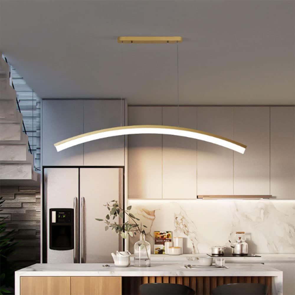 Długi stół do jadalni lampa wisząca aluminiowa lampa wisząca długa listwa lekka kawiarnia żyrandol LED nowoczesna prosta restauracja sufitowe oprawy wiszące do wystroju domu (Noir) interesting