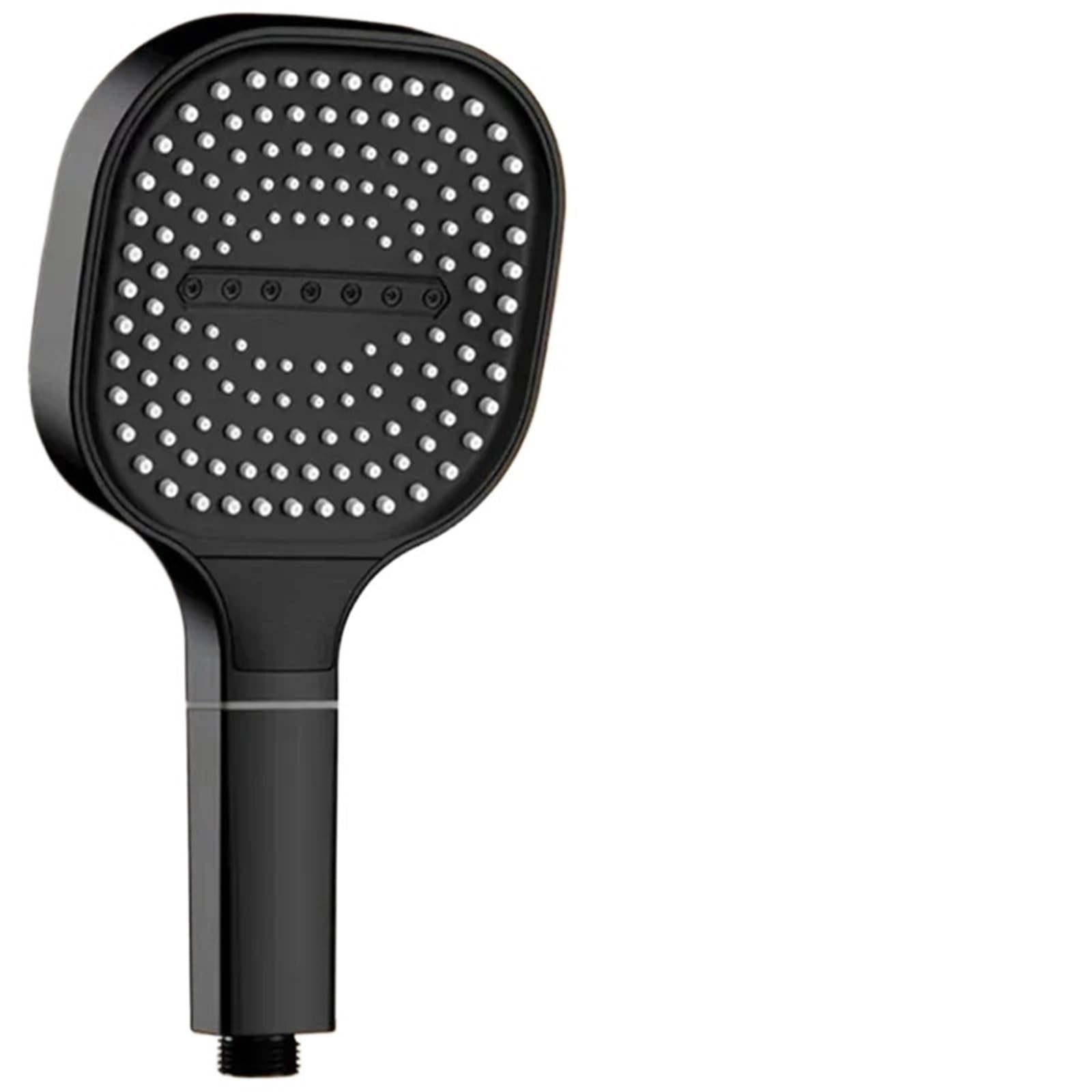 Shower Head ShowerHead 13.0cm Large Panel 3 Modes Adjustable Shower Head High Pressure Massage Filter Element HomeBathroom Accessories for Adults(Black 3pcs Set)