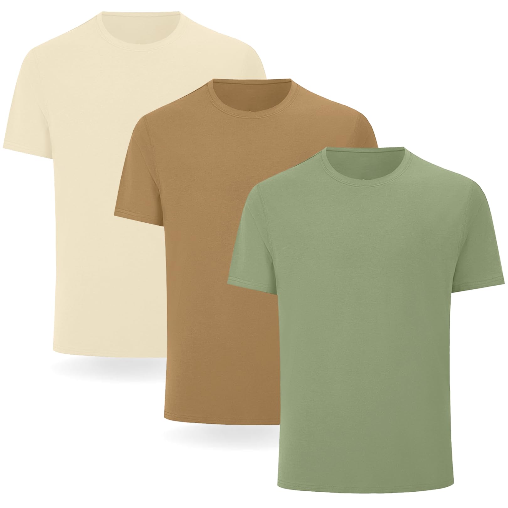 Tshirt Herren Baumwolle T-Shirt 5er Pack 4er 3er T Shirt Set Oversize Shirt Rundhals Casual Basic T Shirts Sommer Kurzarm T-Shirts Activewear Tshirts Männer Tops Shirt Alltag Wandershirt Laufshirt