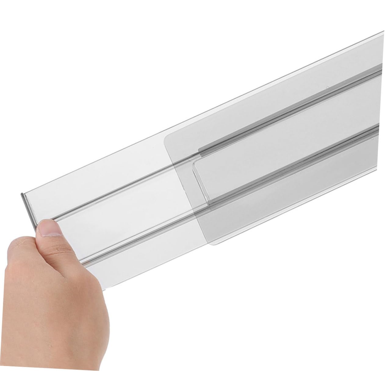 IMIKEYA 8pezzi Divisori per Regolabili Trasparenti Separatori per Ufficio e Camera da Letto Organizer per Vestiti e Piccoli Oggetti