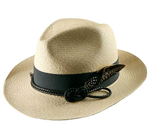Bon Clic Bon Genre Authentique Chapeau Panama, tressage Traditionnel en Équateur Large Bord, Homme ou Femme Bonaventure - Taille 64 cm Cover