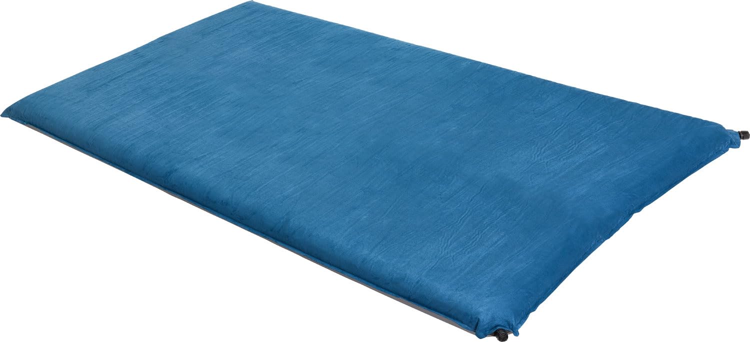 BERGER Matelas de Camping Auto-gonflant 200 x 130 cm | Matelas Gonflable 2 Personnes | Matelas Double Léger Camping, Camping-Car et Caravane | Matelas de Sol Adulte