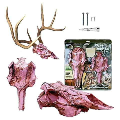 Mountain Mike's Skull Master Dipped Deer Antler Mounting Kit Pink Camo Cover