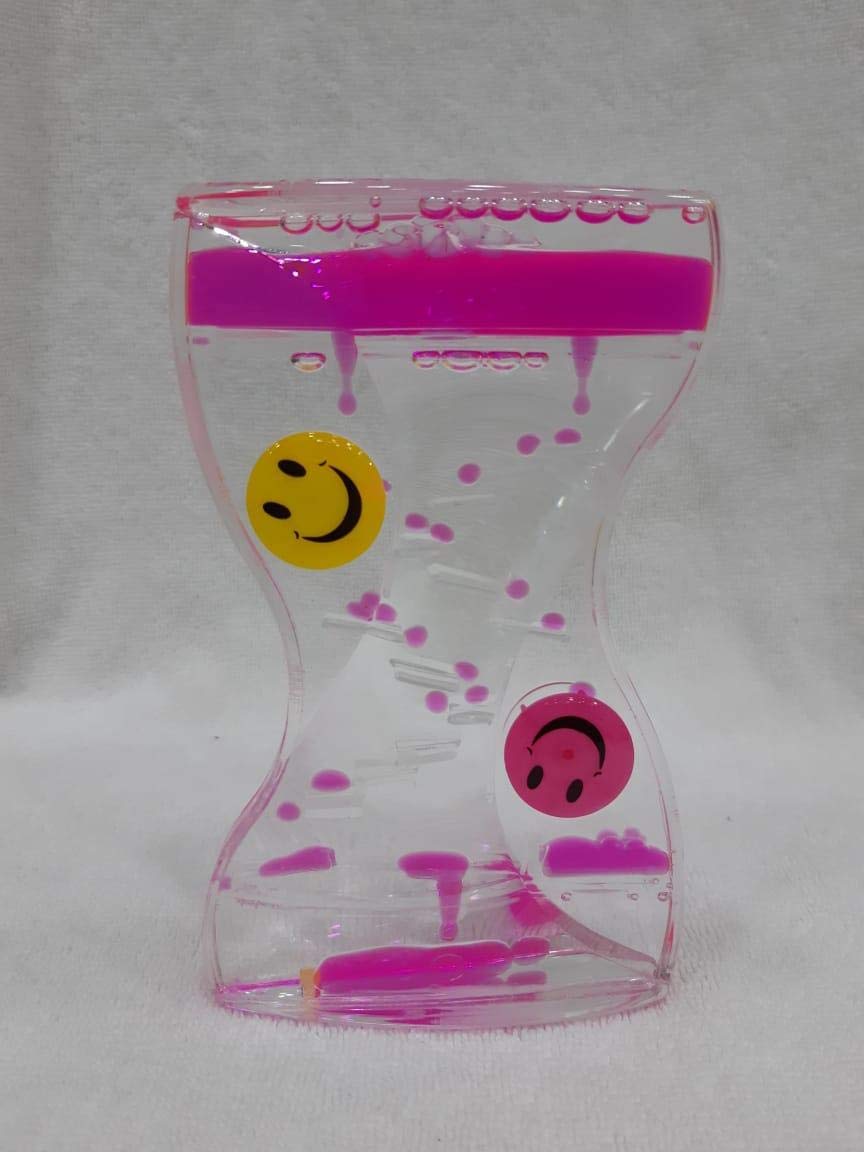 YULAN Floating Color Timer Liquid Motion Oil Hourglass Clock Acrylic Ornament Desk Decor