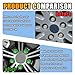 20PCS Universal Car Wheel Nut Caps, 19mm Hexagonal Plastic Lug Nut Covers Car Wheel Hub Screw Exterior Decoration Auto Bolt Caps with Removal Tool, Protection Cap Replacement for Cars