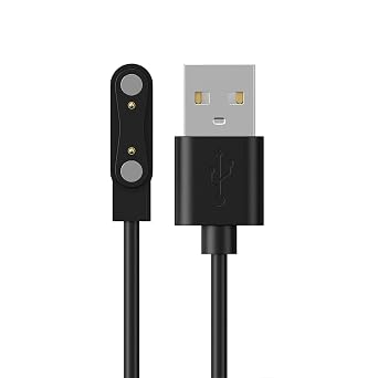 iTouch Replacement Charger for Bloom, Belle, Active 4, Active 5 & Explorer 5 PRO Smartwatch Magnetic 4mm Pin USB-A Charging Cable 22 in / 56 cm Fast Charge Cord Watch & Adapter Not Included