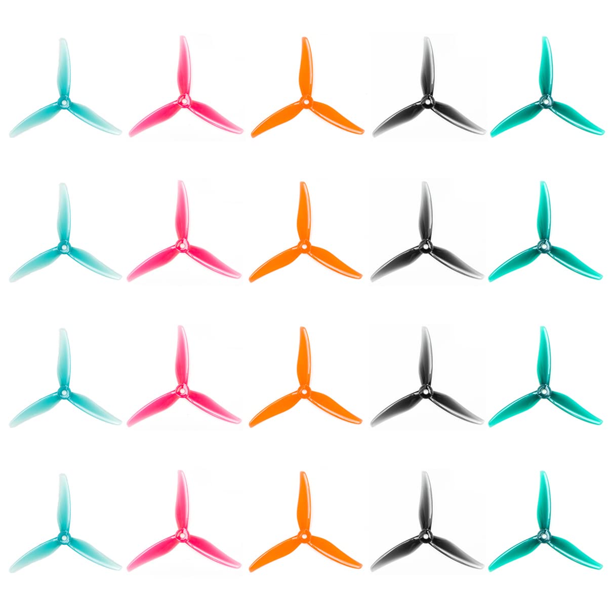 GEMFAN Hurricane 51466V2 Propellers 3-Blades Props for 2207-2306 and up Brushless Motor FPV Racing Drone Quadcopter Frame Kit 20 pcs 10CW 10CCW