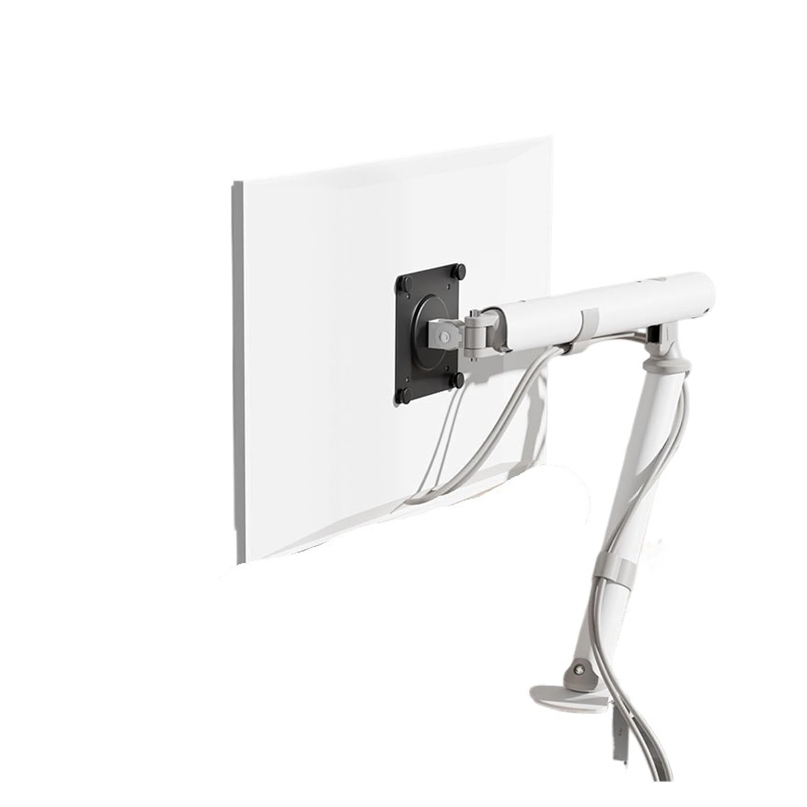 Support pour écran blanc ergonomique et stable pour bureau