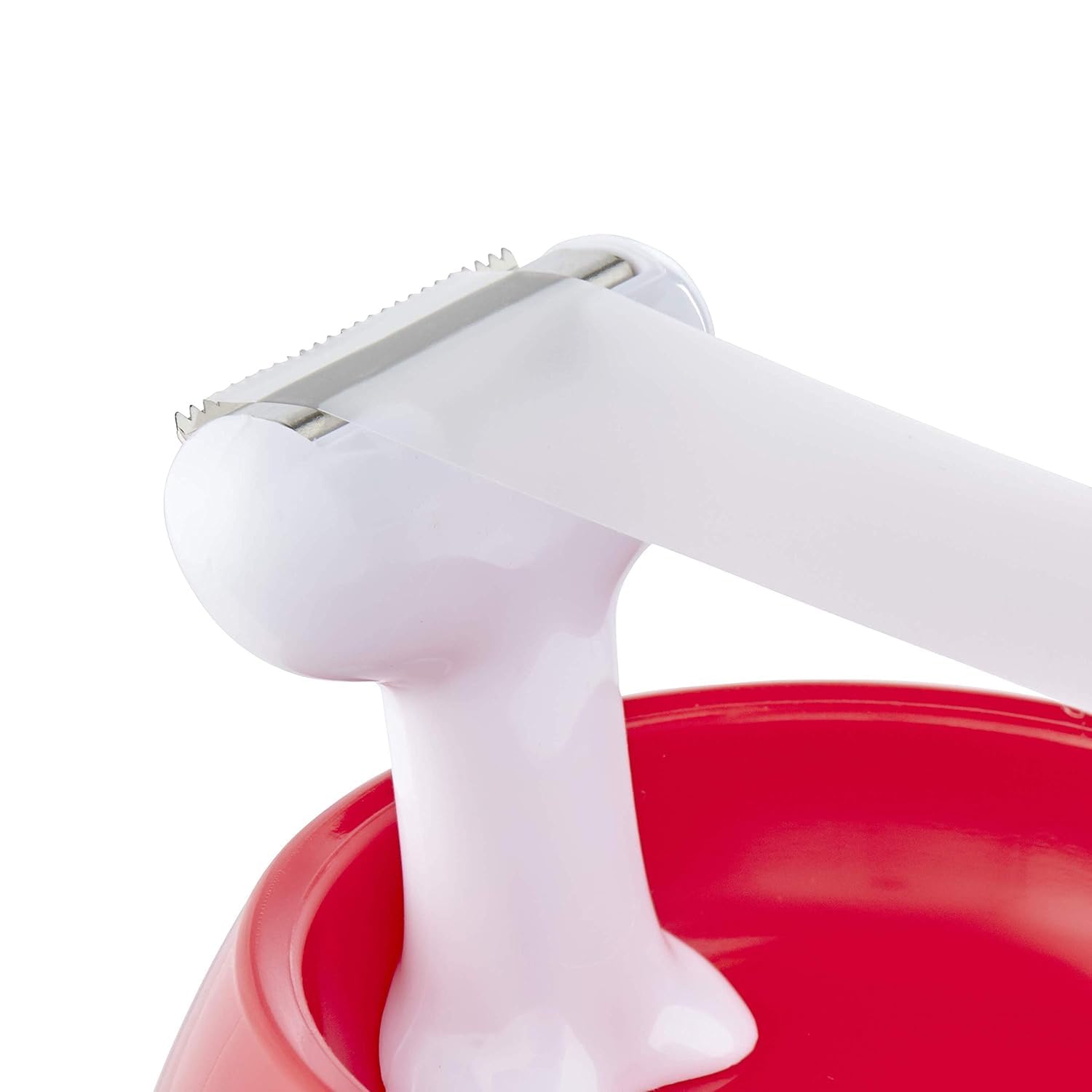 Scotch Dispenser Cane per Nastro Adesivo Piccolo, Colore Bianco con Base Rossa + Scotch Nastro adesivo Magic - 6 Rotoli - Nastro Trasparente Opaco e Scrivibile Ottimo per Casa, Ufficio e Scuola