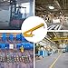 Forklift Crane Attachment, 6000LB Manual Telescopic Jib Boom with Adjustable Holes, Heavy Duty Steel Construction for Warehouse, Factory, Construction Lifting