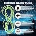 16.4ft Fishing Glow Tube, Green Luminous Deep Sea Soft Plastic Tube Gear for Night Fishing Deep Drop Rig