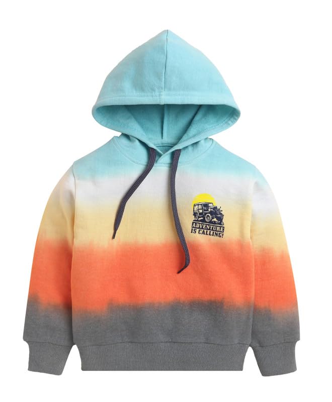 BUMZEE Boys Cotton Blend Full Sleeves Hooded Sweatshirt (Peb10859862)