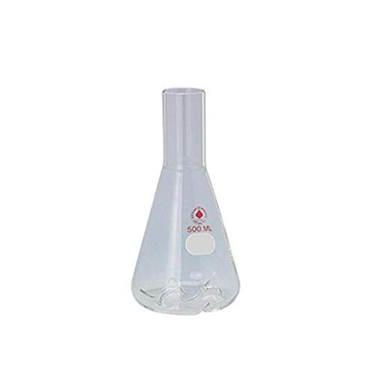 3891-25 Series Shake Flask, Plain Neck, 3 Side & 3 Bottom Deep Baffles, Long, 38 mm Cap Size, 3L Capacity