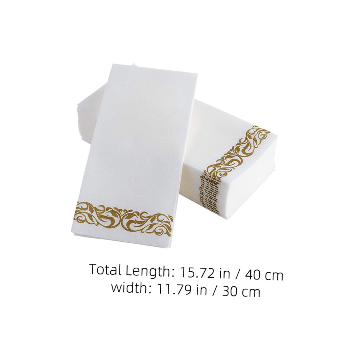 75 piezas Servilletas de Papel Decorativas Diseño Europeo Plegadas para Cenas Bodas y Uso Hogar y Restaurante