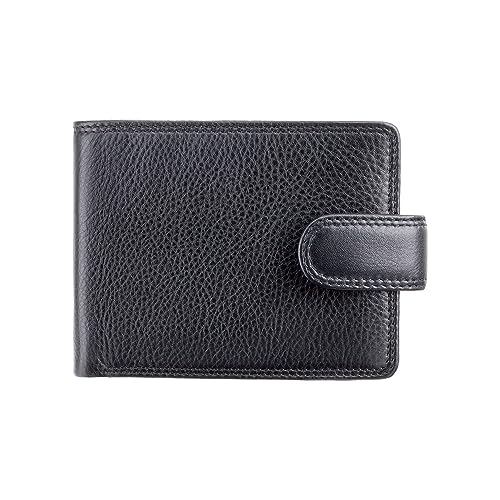 VISCONTI Heritage Collection Strand Leather Wallet with Tab Closure RFID Blocking HT13 (Black)2