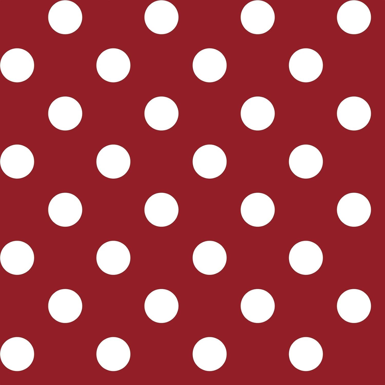 d-c-fix Manhattan Venita Oilcloth Tablecloth Red Diameter 150 cm Round