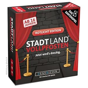 DENKRIESEN Stadt Land Vollpfosten Rotlicht Edition Spiel