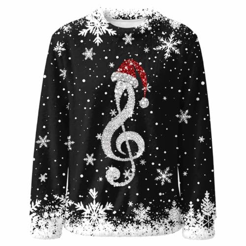 Ugly Christmas Sweaters for Women Crew Neck Pullover Xmas Holiday Tops - image 3