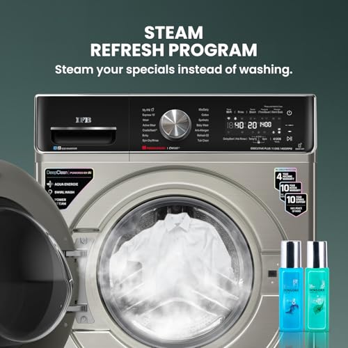 Image of IFB 11 Kg 5 Star, DeepClean, AI DOS, WiFi, Fully Automatic Front Load Washing Machine (EXECUTIVE PLUS VSG 1114, PowerSteam, Oxyjet, 9 Swirl, Steam Refresh, Inbuilt Heater, Eco Inverter, SUS VCM)