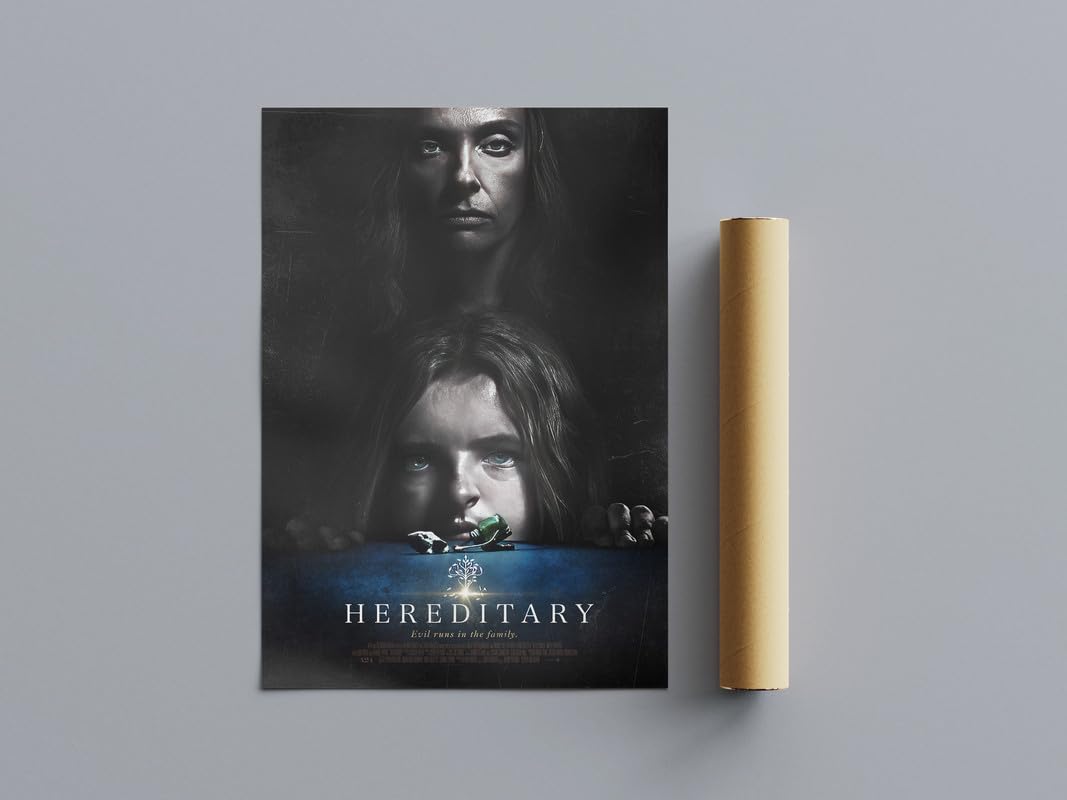 Pixie Posters Multi Colour All Tme Great Horror Movie Posters Hereditary Wall Art (A4 Size 21Cmx29.7cm)