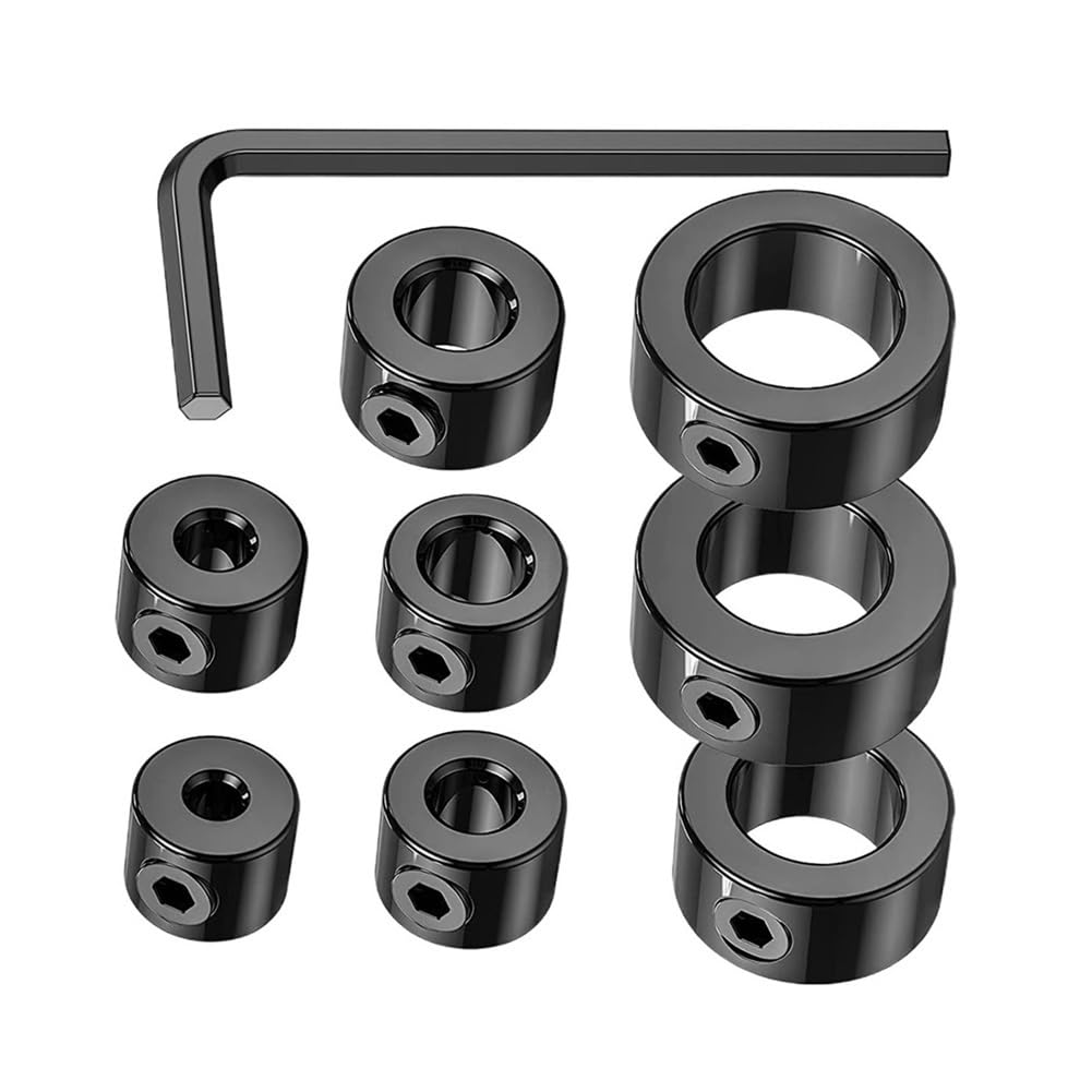 Clamp Collar 1pc Limit Stopper Carbon Steel Set, Drill Stop Bit Collar, Adjustable Depth