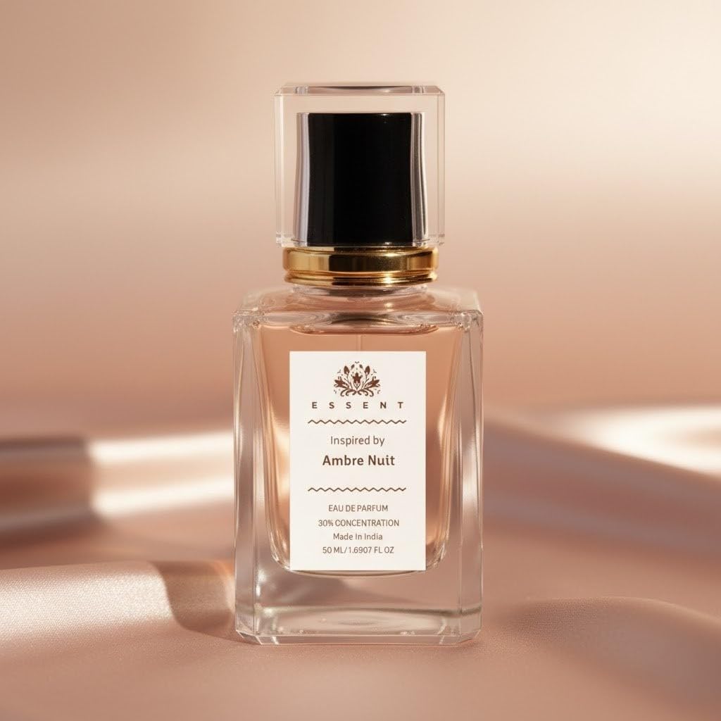 Essent Ambre Nuit Eau de Parfum | Inspired by D'OR Ambre Nuit | Unisex Warm & Woody Perfume Spray | Rich Amber, Rose & Spicy Scent | Long-Lasting (50 ml)-image-45