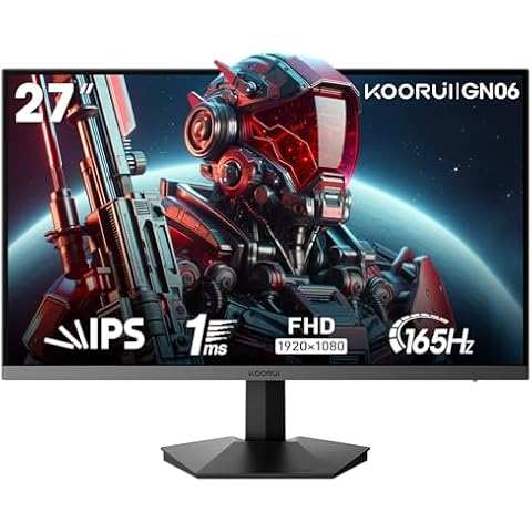 KOORUI 27 Inch 165Hz FHD Gaming Monitor Cover