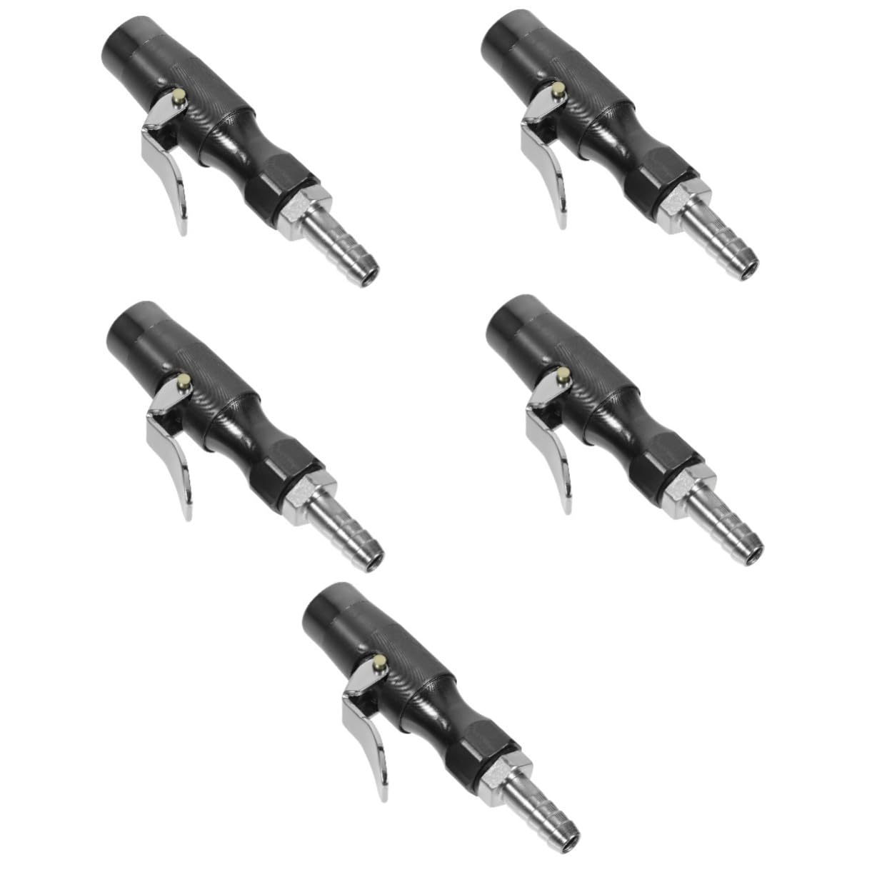 Gatuida 5piezas Adaptador De Inflador De Neumáticos Conexión Rápida Chuck De Aire para Coches Camiones y Motos Diseño Portátil y Resistente Compatible Válvula para Uso Diario