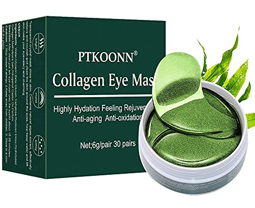 Under Eye Mask,Collagen Eye Mask,Seaweed Eye Mask,Firming Eye Mask, Eye Gel Treatment Masks for Puffy Eyes, Eye Pads for ,Under Eye Bags, Anti Wrinkle, Moisturizing Improves Elasticity 30 Pairs