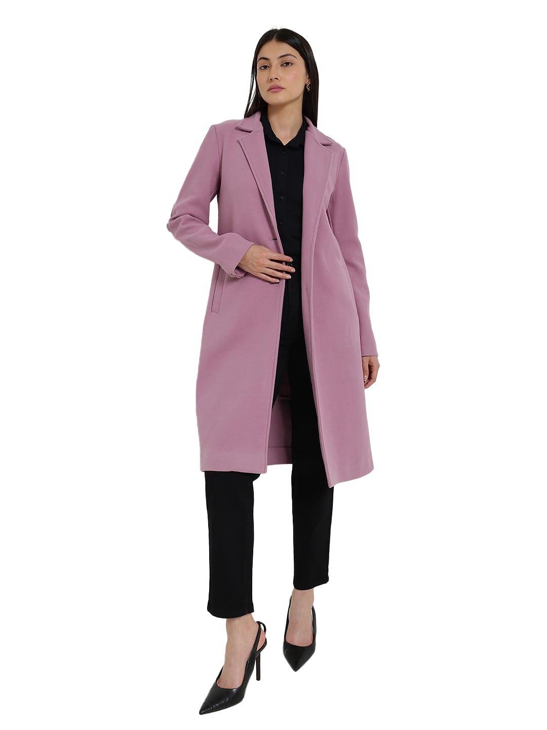 fablestreet Women Single Breasted Overcoat |Perfect for Casual, Office, and Everyday Outfits-picture-12