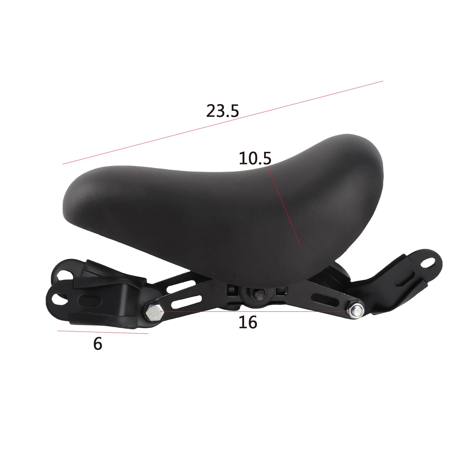 Seggiolino Bici per Bambini, Seggiolino Bici per Bambini Montato Anteriormente con Angolo Regolabile, Pedali Pieghevoli, Manubrio di Sicurezza per Bambini da 1 a 5 Anni,