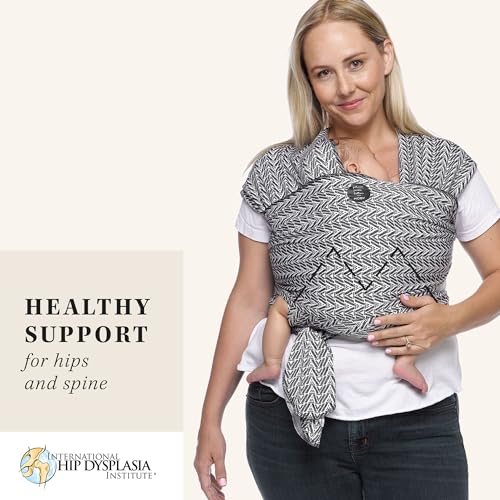 Image of Moby Baby Wrap Carrier Evolution by Petunia Pickle Bottom for Newborns to Toddlers (8-33lbs), Infant Sling Carrier, Hands Free Design, Adjustable for All Body Types (Starry Nights of Salvador)