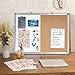 Magnetic Cork Board White Board Combo, Vision Board 2023, 24