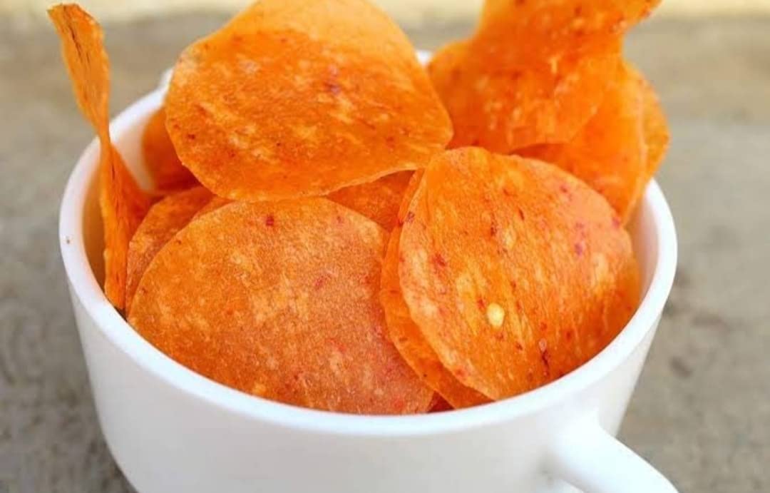 Rice Papad Red Chilli Flavour Homemade Rice Papad Package of 200 gm (B0BW5PZ4SZ) Amazon Price History, Amazon Price Tracker