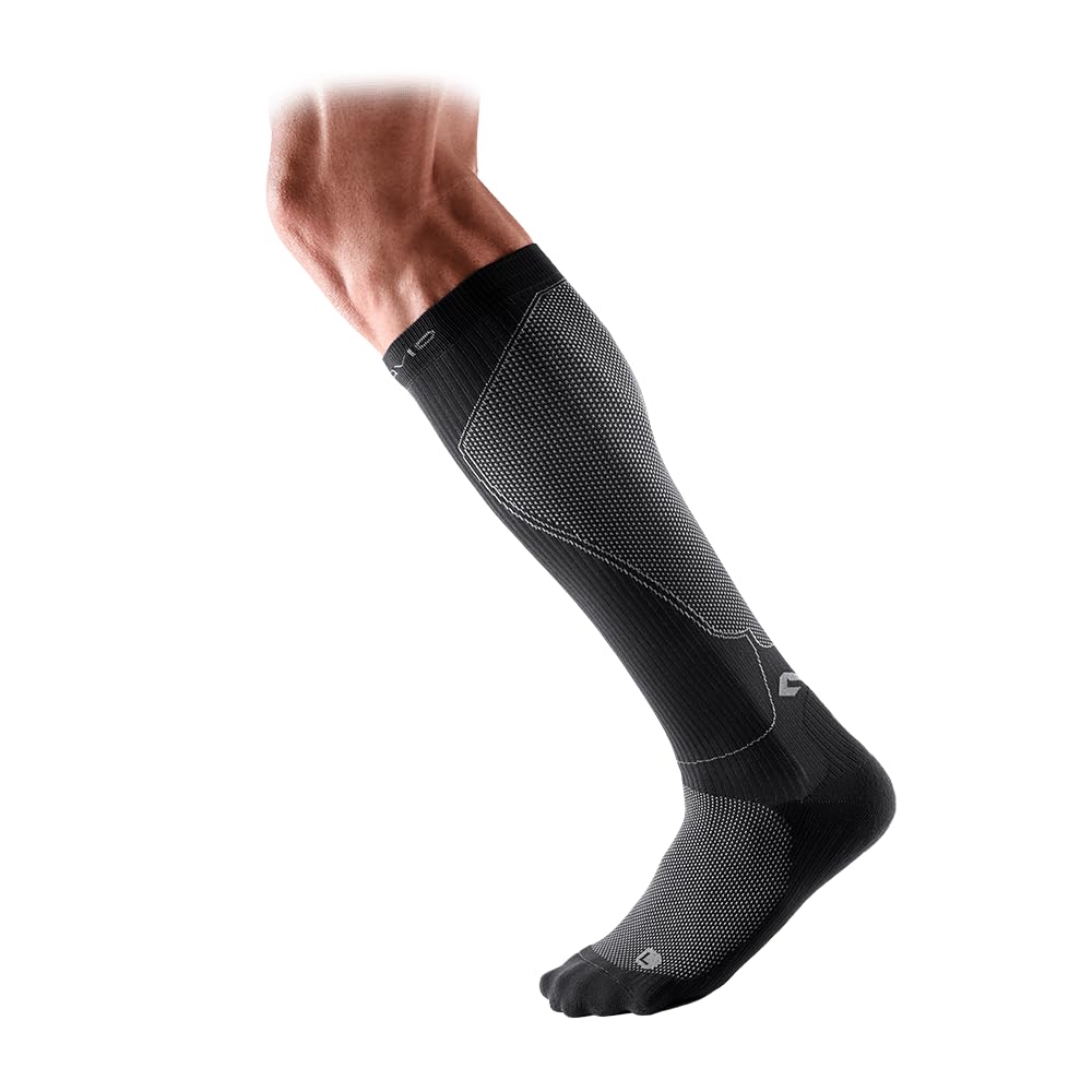 McDavid Compression Socks Calf Shin. (1 Pair) Pain Relief, Recovery, Shin Splints, Achilles Tendon Stability and Support