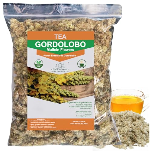 Mullein Flowers Dried | Herbal| GORDOLOBO Mexican Mullein Flowers (2.1oz)