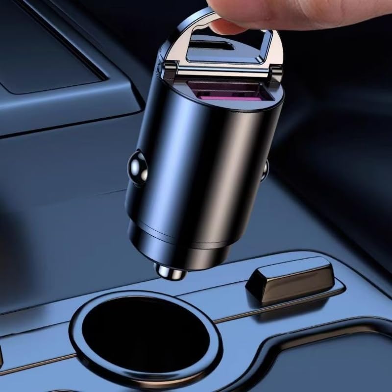 100 W PD ładowarka samochodowa typu C szybkie ładowanie QC3.0 Dual USB do Huawei Xiaomi Samsung, szybkie ładowanie, USB, mini ładowarka