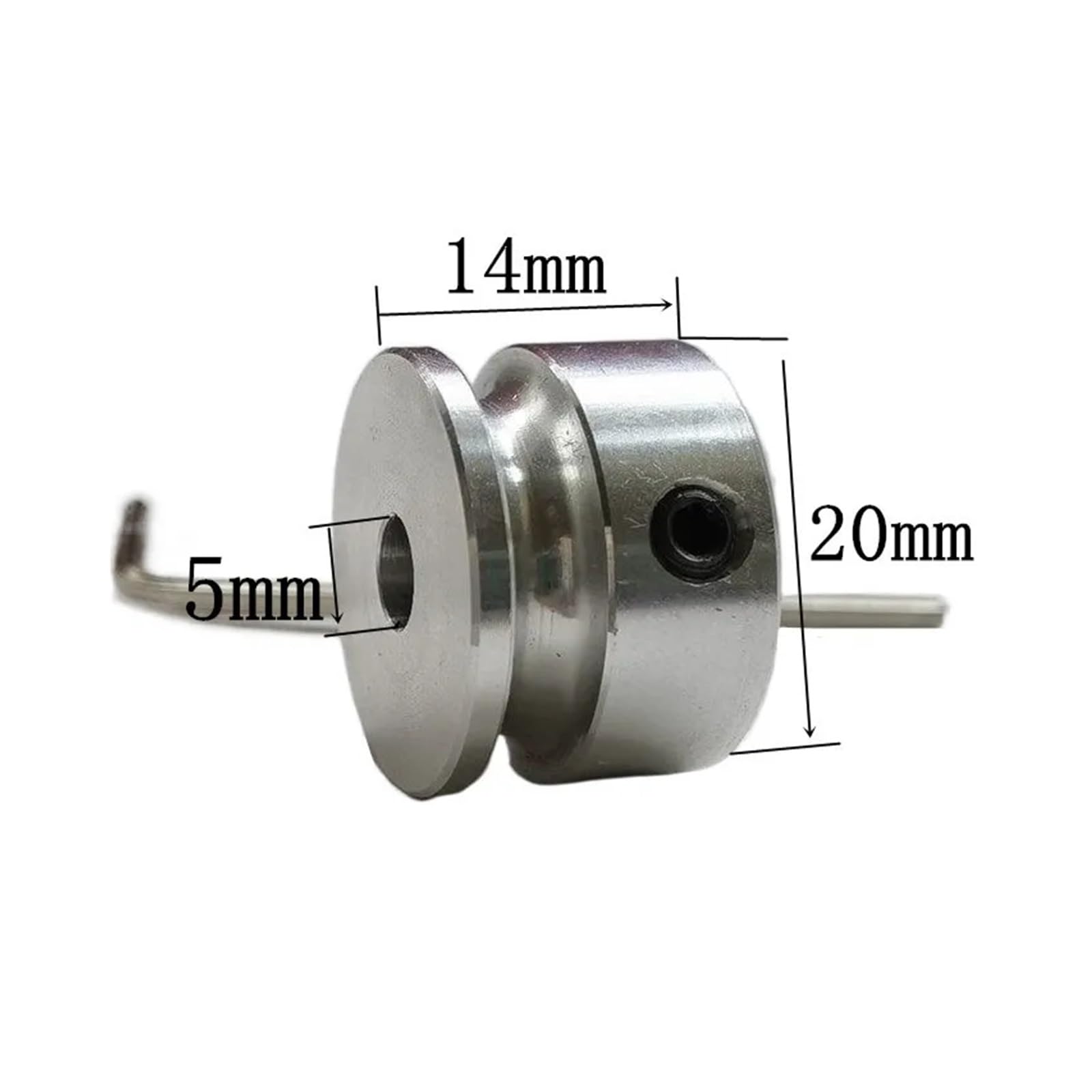 Rueda de polea de aluminio de 20/30/40 mm, polea de motor pequeña, rueda de transmisión R2, ancho de ranura de 4 mm (OD40 x 8 mm), ligera, ideal para proyectos de bricolaje y maquinaria