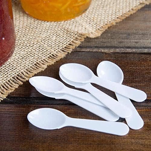Oasis Supply, 3" White Plastic Tasting Spoons (3000)