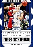 JJ Redick basketball card (Duke Blue Devils) 2020 Panini Contenders Draft Prospect Ticket #50 White